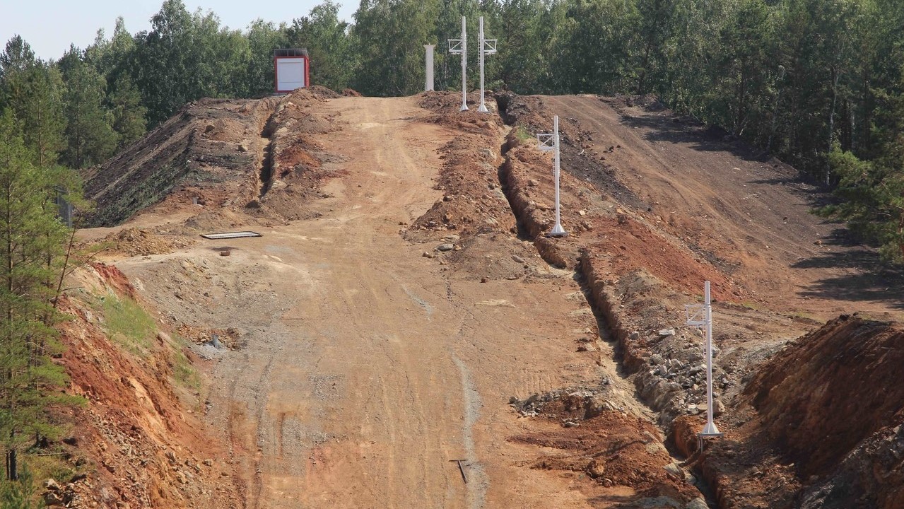 Насыпь для горнолыжного склона